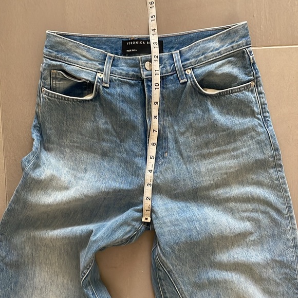 Veronica Beard  Dylan high waist wide leg jeans in Tulum, size 29 - Picture 13 of 17